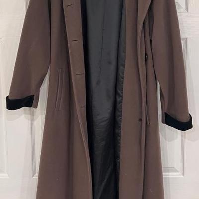 Forecaster Of Boston 70 Percent Wool Button Up Hooded Over Coat
