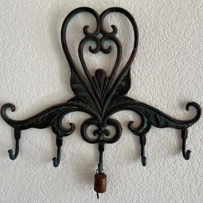 Cast Iron 20" Wall Hanging Coat Rack