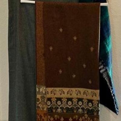 (5) Assorted Shawls - Cotton, Cashmere