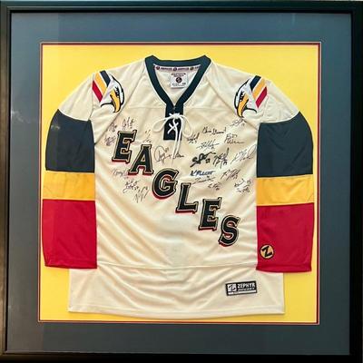 Framed Colorado Eagles Zephyr Hockey Jersey - Size 48 (no COA)