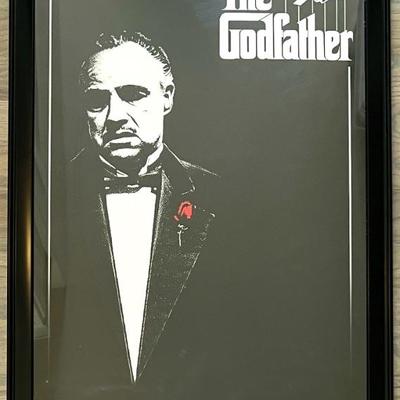Framed 27" X 39" The Godfather Poster