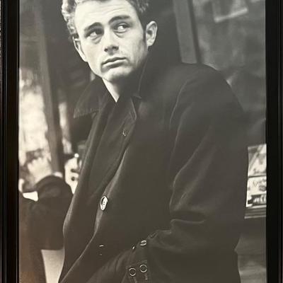 Framed James Dean Poster