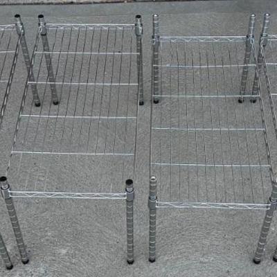 (4) 15" Adjustable Height Metal Storage Shelves