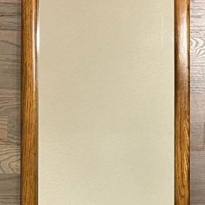 Vintage Solid Oak 20.5" X 44.75" Mirror
