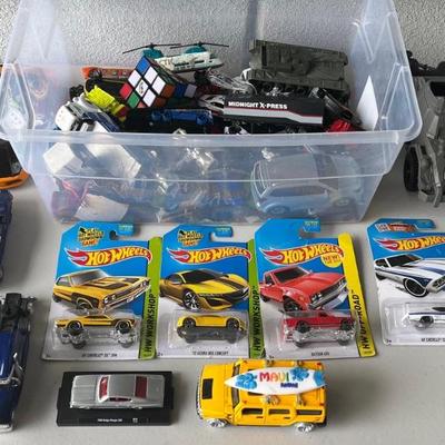 Lot Of Toy Cars And Vehicles Including New In Box Hot Wheels (as Is)
