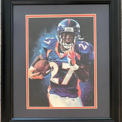 Denver Broncos Steve Atwater Framed Print