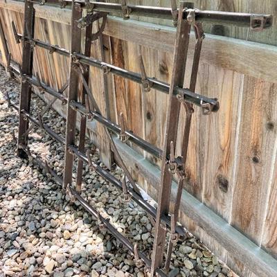 Antique Cast Iron Pull Behind Pasture Harrow