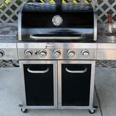 Members Mark Propane Grill With Side Burner, Cover, And Tank