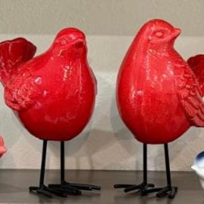 Assorted Ceramic Birds - Mosaic, Studio Decor, And More