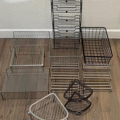 Metal Stand And Organizer Lot