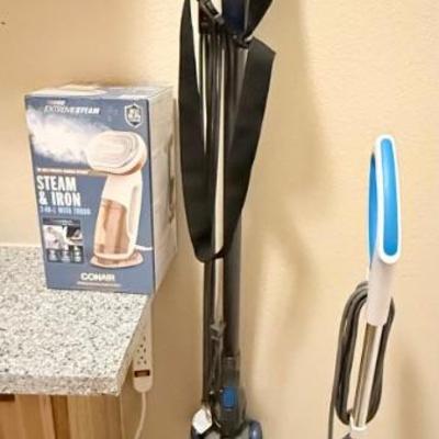 Rocket Electric Vacuum, Conair Extreme Steamer,  And A Bissel Floor Steam Cleaner 