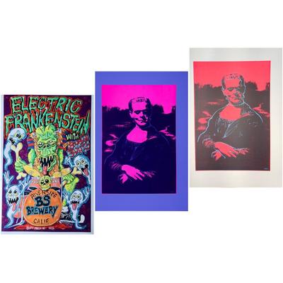 *signed* Electric Frakenstein Concert & UV Art Posters! 