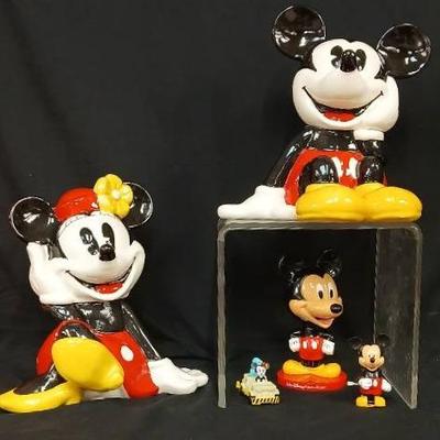 Minnie and Mickey Cookie Jars +