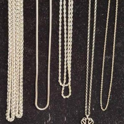 Joan Rivers Pendant And Necklace, 3 Sterling Silver Rings, And More 