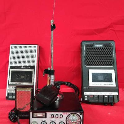 Shakespeare GBS 2500 CB Radio Transmitter W/ Pair Of Tape Recorders