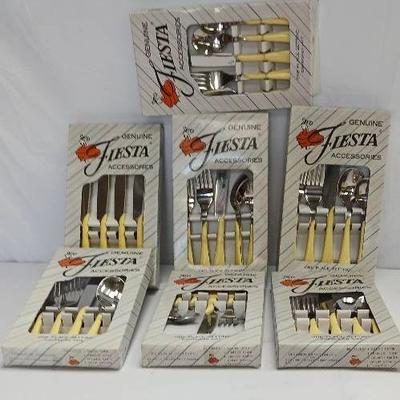 7 New Sets Fiesta Flatware in Yellow