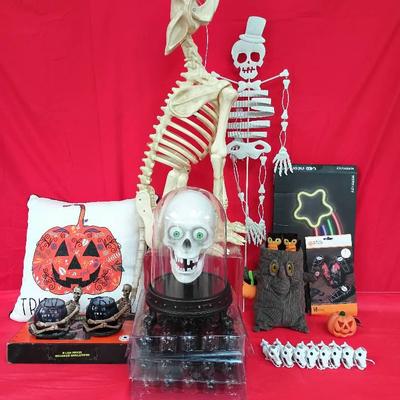 Large Howling Bone Dog Prop W/ Halloween Decor Collection 