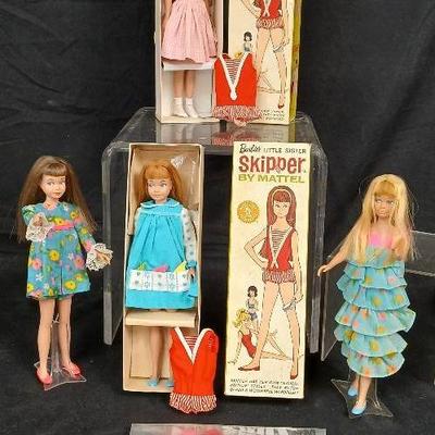 Four Fashion Skippers Dolls - 2 in Two Boxes from 1963 