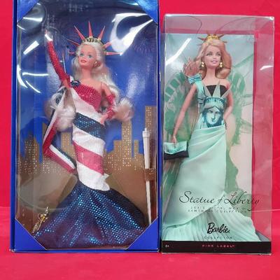 Barbie American Beauties And Pink Label "Statue Of Liberty" Dolls