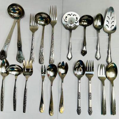 (7) Flatware Serving Sets: Rogers, Oneida, Henckels & More