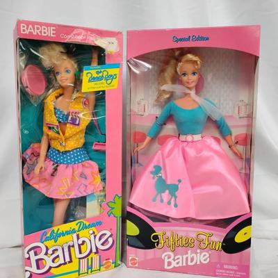 California Dream Barbie & Fifties Fun Barbie 