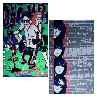 The Cramps & The Romones 3D Chroma Depth Posters 