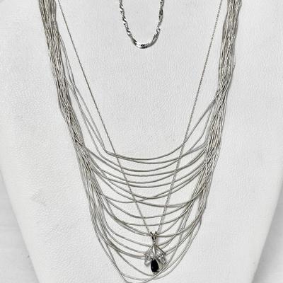 Liquid Silver Necklace & Sterling Silver Jewelry 