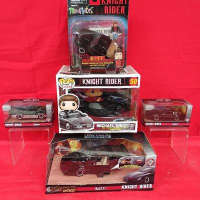 Knight Rider Model Car Collection W/ Pop! And MiniMates Figures