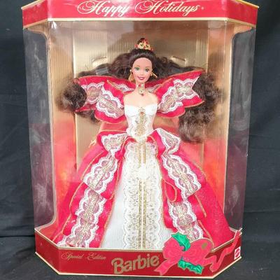 1997 10th Anniversary Happy Holidays Barbie Doll Box Set