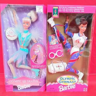 1996 Olympic Gymnast / 1998 Olympic Skater Barbie Box Sets