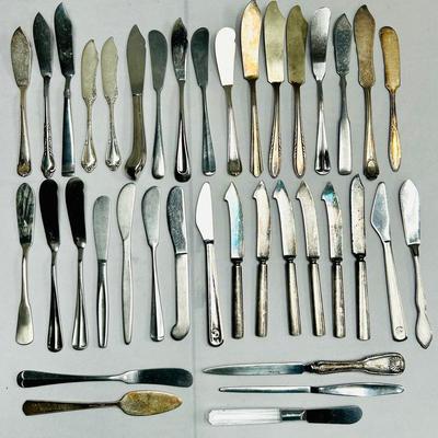 (38) Specialty Knives: Cheese, Butter, Spread & More
