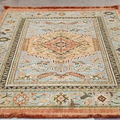 Mid Size Mult-Colored floral pattern Rug