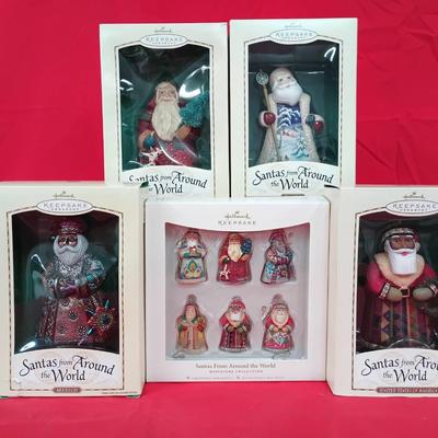 Hallmark Keepsake "Santas From Around The World" 5pc Collection