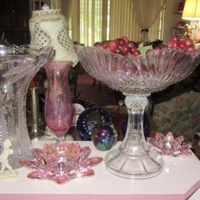 Steffans tall compote tall vase and more