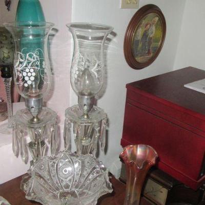 Steffans luster style lamps