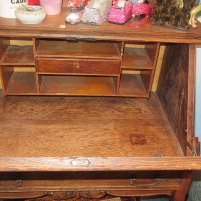Steffans inside of desk