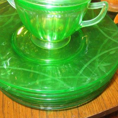 Steffans green dep. glass