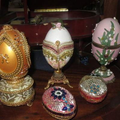 Steffans hand decorated eggs