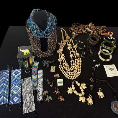 Beaded costume jewelry