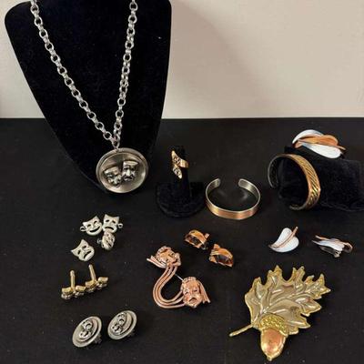 Copper with silver tones theatrical