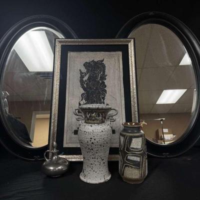 Silver black decor