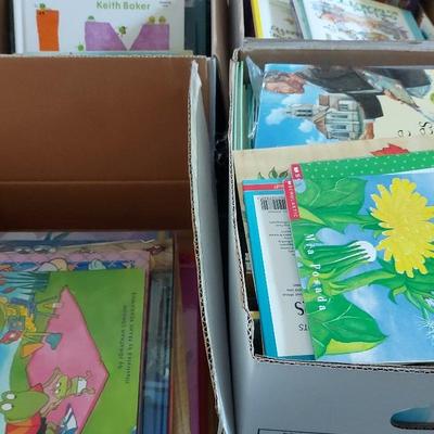 FOUR LAGRE BOXES OF CHILDREN'S BOOKS