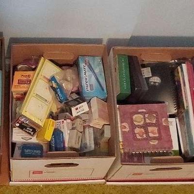 MYSTERY LOT OF FOUR BOXES OF CRAFTING ITEMS