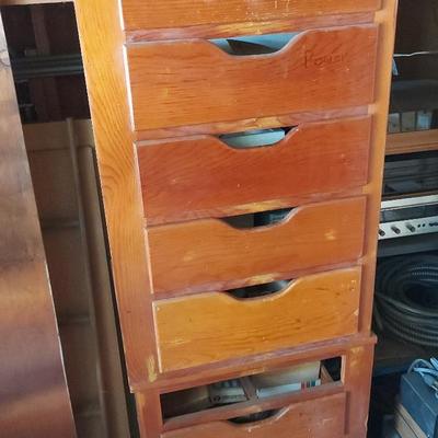 DRAWERS FILLED WITH COMPUTER COMPONENTS AND OTHER ELECTRONICS