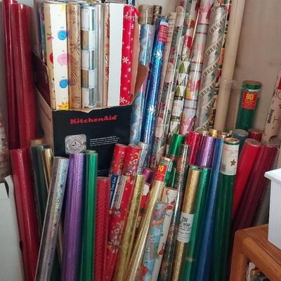 "LIFE TIME SUPPLY" WRAPPING PAPER LOT