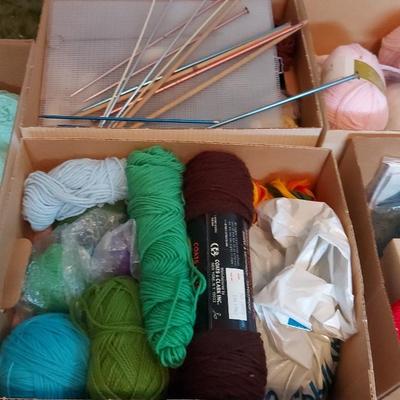 LARGE YARN KNITTING/CROCHETING MYSTERY LOT