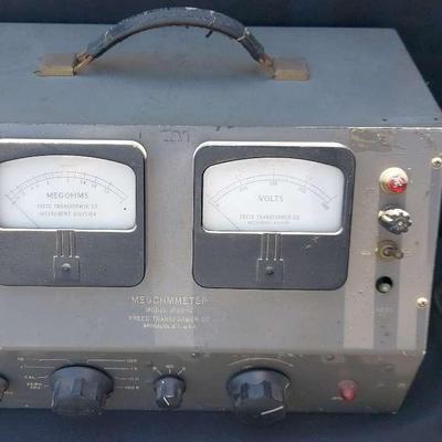 MEGOHMMETER MODEL 1620-C FREED TRANSFORMER