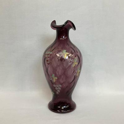 Vintage Fenton Plum Vase