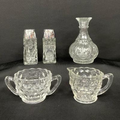 Fostoria Sugar and Creamer & Friends