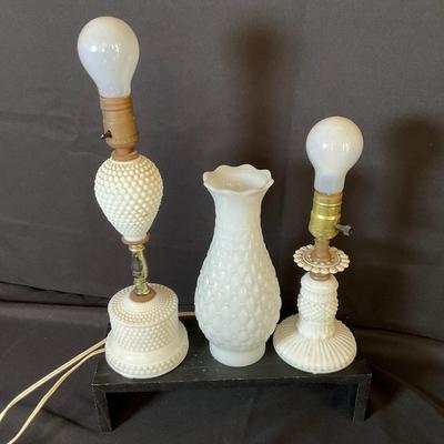 Milk Glass Lamps